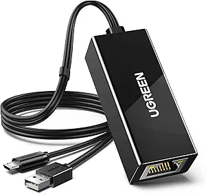 Ugreen 30985 Micro USB Ethernet Adapter for Chromecast