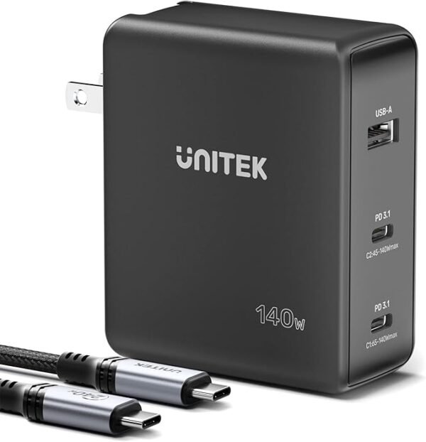 UNITEK P1115A 140W PD 3.1 GaN Wall Charger