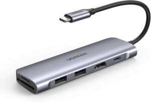 UGREEN 70411 6-IN-1 USB C PD ADAPTER WITH 4K HDMI HUB