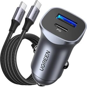 UGREEN 90314 USB C Car Charger, PD 30W