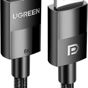 UGREEN 80393 8K DISPLAYPORT MALE TO MALE CABLE – 3M