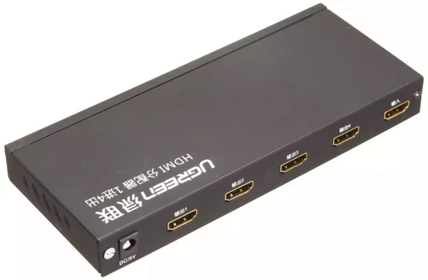 UGREEN 40202 EU 1×4 HDMI Amplifier Splitter (Black) - Image 2