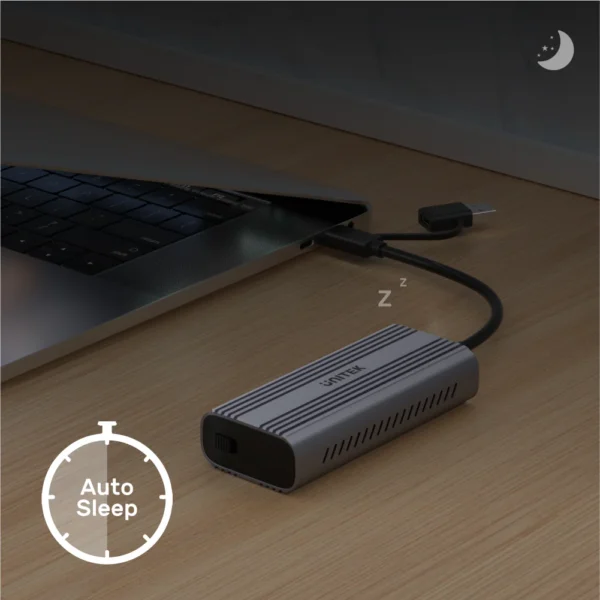 UNITEK S1225A SolidForce Reefer Either USB-C to M.2 SSD (NVMe/SATA) Enclosure - Image 5