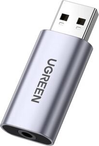UGREEN 80864USB to Audio Jack USB External Sound Card 3.5mm Audio Adapter