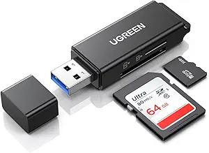 UGREEN 40752 USB 3.0 CARD READER WITH SD/TF