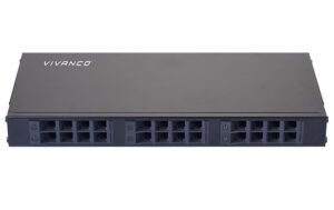 VIVANCO VCFPRTNU241 19 Optical Fiber Patch Panel with Splice Tray, Universal