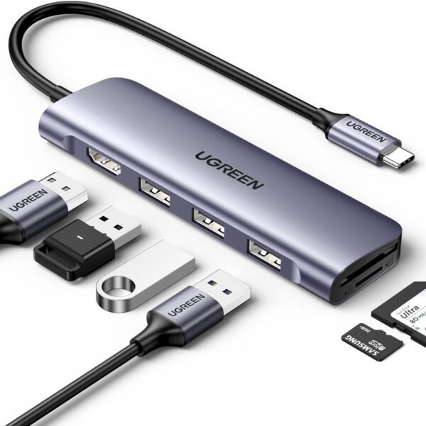 Ugreen 70410 6-in-1 4K HDMI USB C Hub