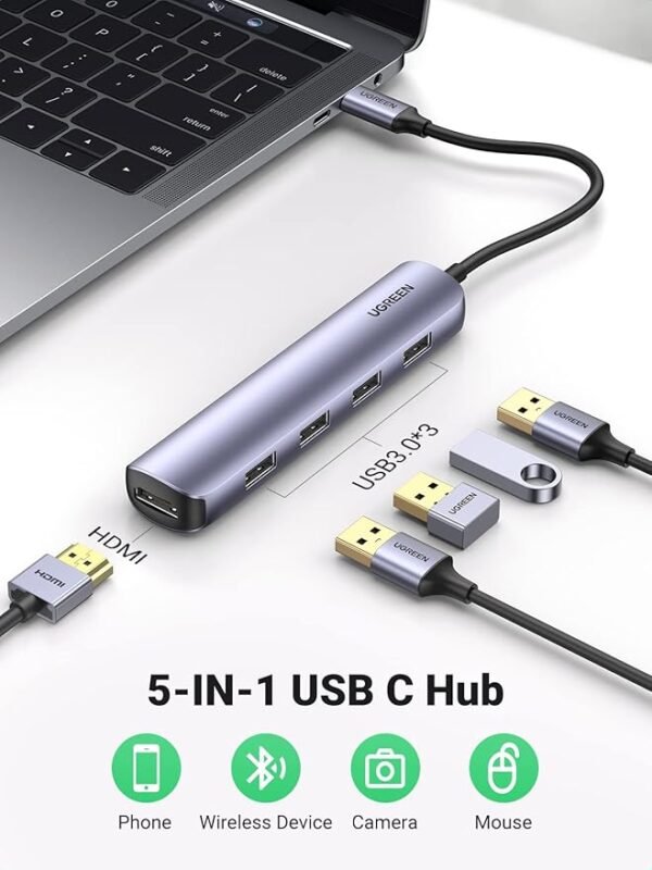UGREEN 20197 5 IN 1 USB C HDMI HUB - Image 3