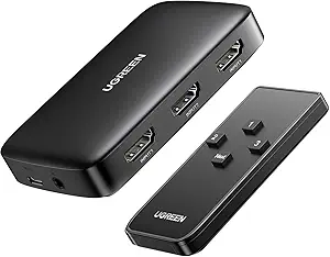 UGREEN 80125 HDMI SWITCH 3 IN 1 OUT 4K HDMI SWITCHER SPLITTER