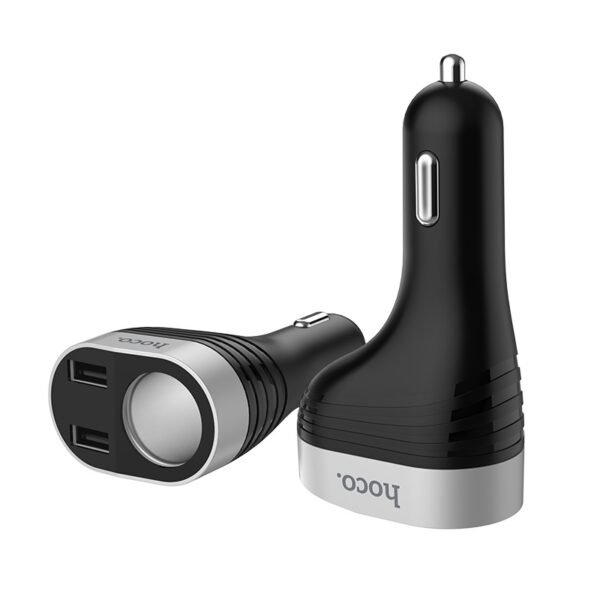 HOCO Z29 DUAL PORT CAR CHARGER DIGITAL DISPLAY - BLACK - Image 5