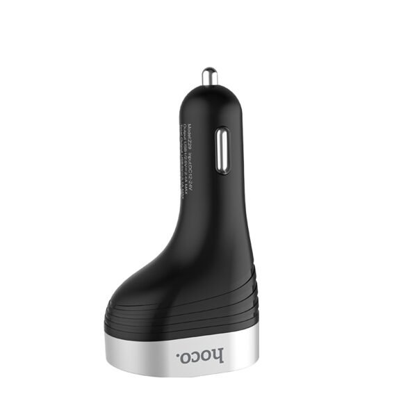 HOCO Z29 DUAL PORT CAR CHARGER DIGITAL DISPLAY - BLACK - Image 4