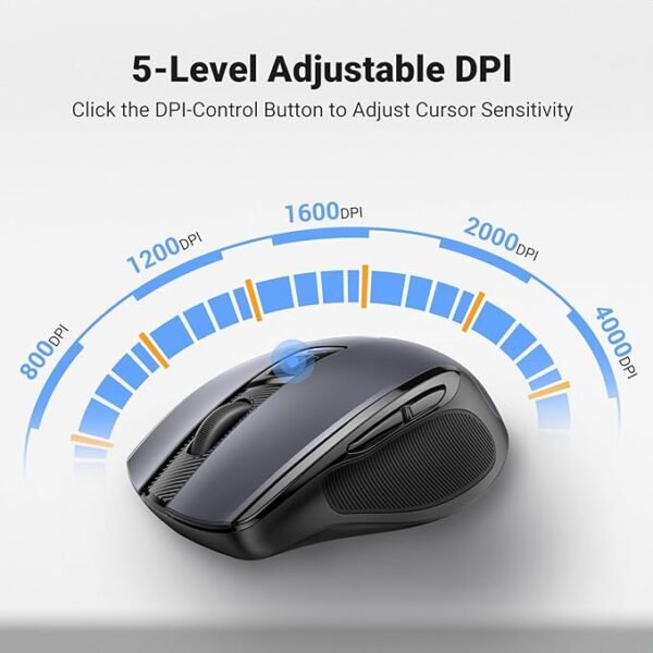 UGREEN 90545 ERGONOMIC WIRELESS MOUSE - Image 3