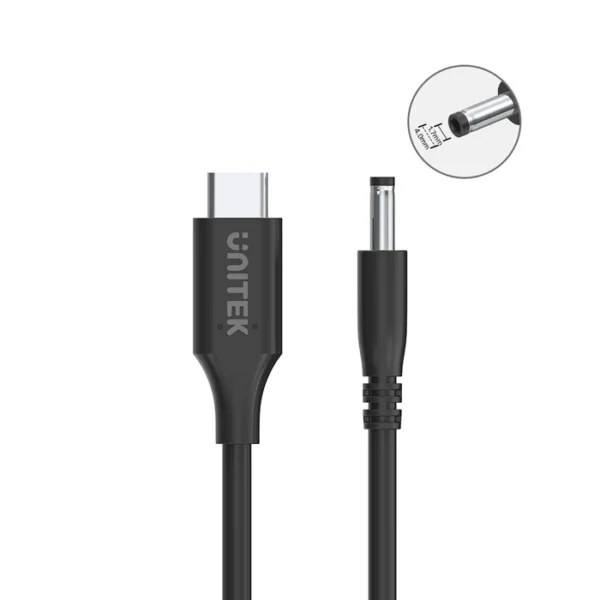 UNITEK C14118BK 65W USB C to DC Charging  Cable DC Jack - Image 2