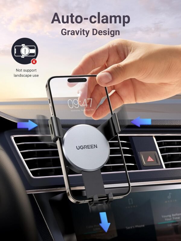 UGREEN 40907 GRVITY DRIVE AIR VENT MOUNT PHONE HOLDER - Image 4