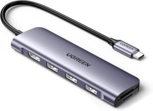 Ugreen 20956A USB-C to HDMI Hub Adapter 3x USB-A 3.0 SD/TF