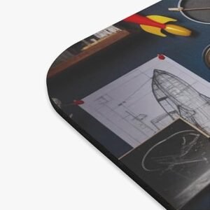 UNITEK MOUSE PAD RED 9X8-INCH