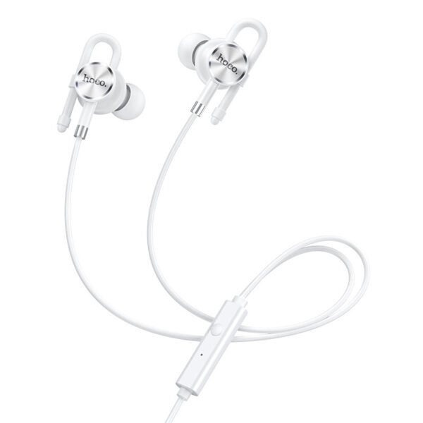 HOCO M84 UNIVERSAL EARPHONE WITH MIC - BLACK & WHITE - Image 3