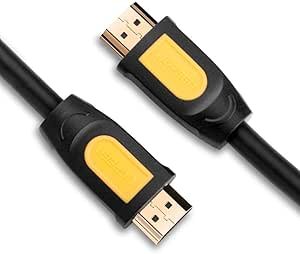 UGREEN 10170 HDMI ROUND CABLE 10M (YELLOW/BLACK)