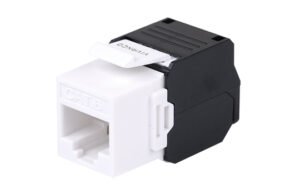 VIVANCO VCCJUNF6WA CAT 6 Keystone Jack, Unshielded, Toolless