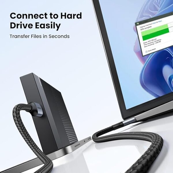 Ugreen 80789 Braided Usb 3.0 Type-A Male Charging Cable - Image 4