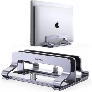 UGREEN 60643 VERTICAL LAPTOP ALUMINIUM STAND DUAL-SLOT