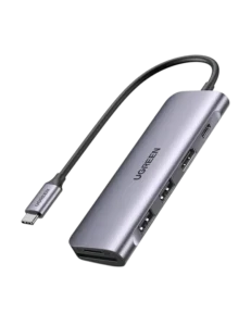 UGREEN 70411 USB-C TO HDMI +2-USB3.0 +TF/SD +PD POWER CONVERTER