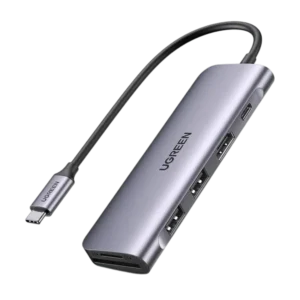 UGREEN 70411 USB-C TO HDMI +2-USB3.0 +TF/SD +PD POWER CONVERTER
