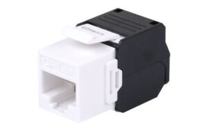 VIVANCO VPCJUNFAWA CAT 6A Keystone Jack, Unshielded, Toolless