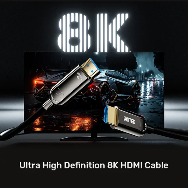 Unitek C11085GY01 Fiber Optic 8K HDMI  Cable 100m - Image 4