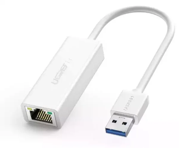 Ugreen 20255 USB 3.0 to RJ45 Gigabit Ethernet Adapter White