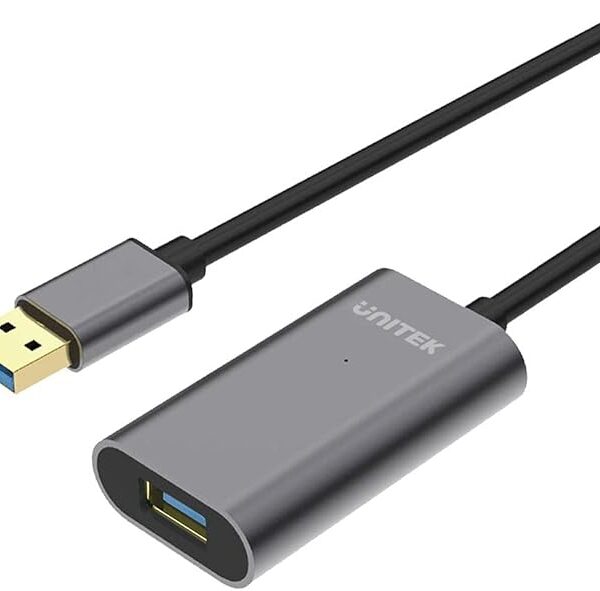 UNITEK Y-3004 USB 3.0 MALE TO F/M ACTIVE EXTENSION CABLE 5M (SIGNAL BOOSTER)