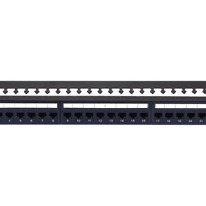VIVANCO VCCPUF5241 CAT 5e 24/48 Port Patch Panel, Unshielded, Loaded