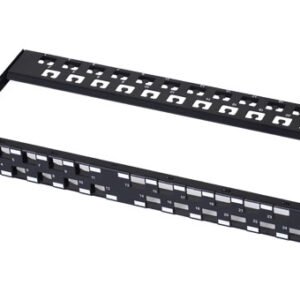 VIVANCO CAT 6A 24 Port Patch Panel, Unshielded, Loaded