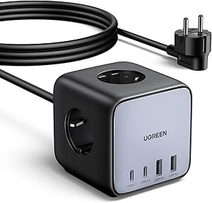 UGREEN 60113 65W DIGINEST CUBE (2C2A) POWER CUBE CHARGING STATION 1.8M