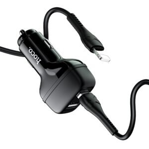 HOCO Z36 DUAL PORT CAR CHARGER SET LIGHTNING - MICRO USB & TYPE-C (separate)