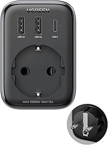 UGREEN 90613 30W OUTLET EXTENDER CHARGER 1XAC (2A1C)