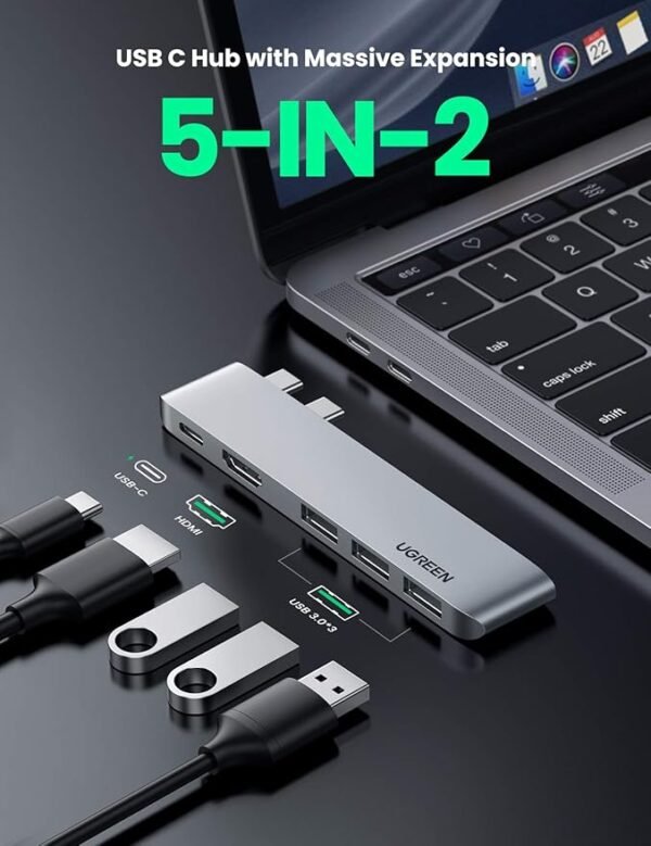 UGREEN 60559 5 IN 2 USB C HUB FOR MACBOOK PRO/AIR - Image 4