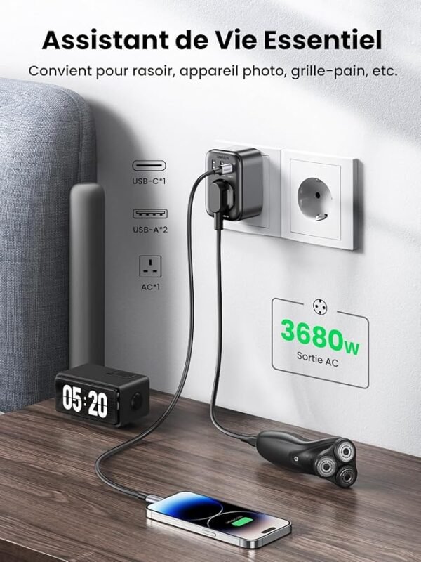 UGREEN 90613 30W OUTLET EXTENDER CHARGER 1XAC (2A1C) - Image 3