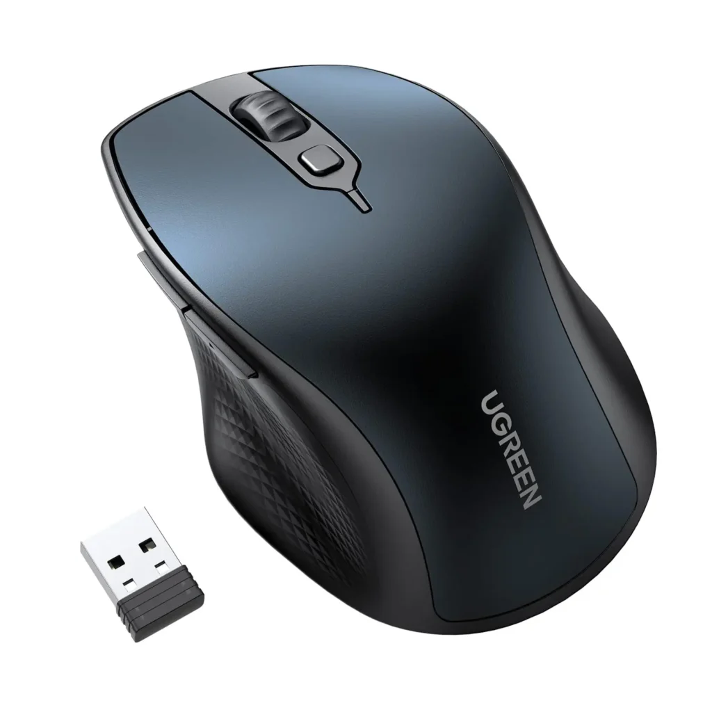 UGREEN 15807 MU101 Ergonomic Wireless  Mouse – Blue