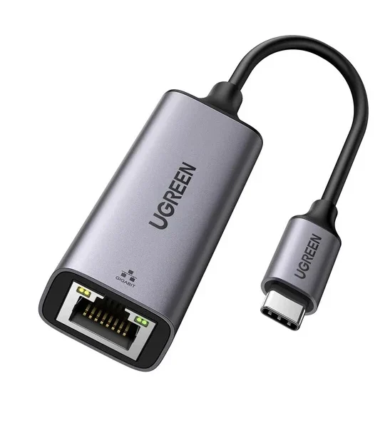 UGREEN 50737 TYPE-C TO GIGABIT ETHERNET ADAPTER ALUMINUM CASE