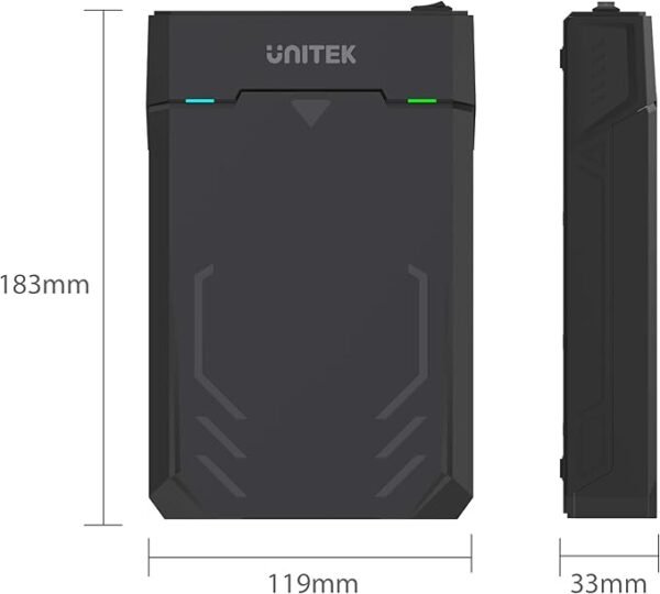 UNITEK Y-3035 USB3.0 TO SATAIII ENCLOSURE 2.5''/3.5'' HDD & SSD - Image 2