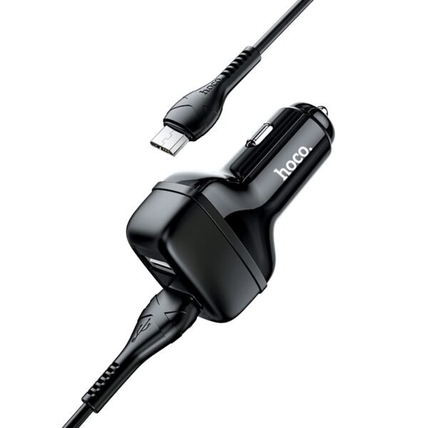 HOCO Z36 DUAL PORT CAR CHARGER SET LIGHTNING - MICRO USB & TYPE-C (separate) - Image 4