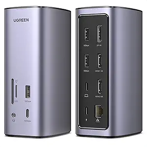 Ugreen 90325 USB C Triple Display Docking Station (12-in-1)