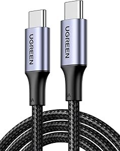 UGREEN 70428 TYPE-C TO C CABLE ALUMINIUM BRAIDE 100W 1.5M