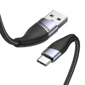UGREEN 60204 USB 2.0 To USB-C M/M Cable Braided 0.5m