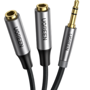 UGREEN 50253 Headphone Splitter 3.5mm Aux Splitter 2 Female to 1 Male Audio