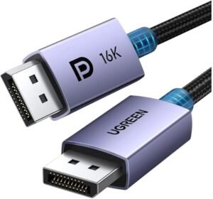 UGREEN 15384 16K DisplayPort Cable 2.1 [VESA Certified] DP2.0 40Gbps Support