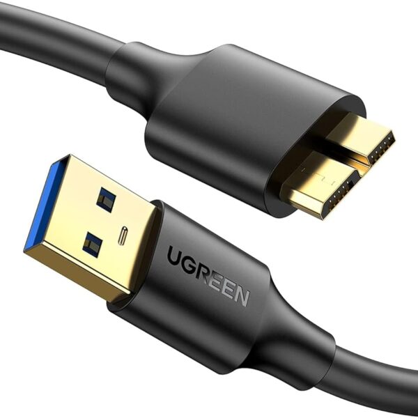 UGREEN 10840 USB 3.0 A Male to Micro USB 3.0 Male Cable 0.5m (Black)
