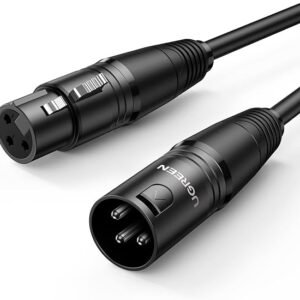 Ugreen 20710 Cannon Male To Female Microphone Extension Audio Cable 2m Black