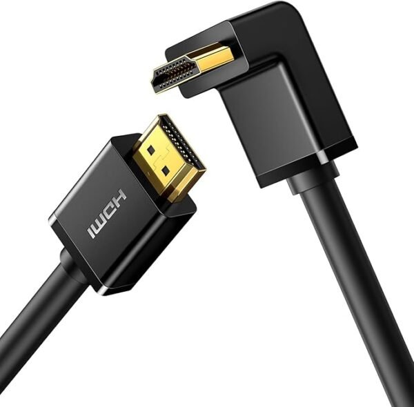 UGREEN 10173 HDMI Cable Right Angle 4K 90 Degree HDMI Cord High Speed Down Angle HDMI 2.0 Cable